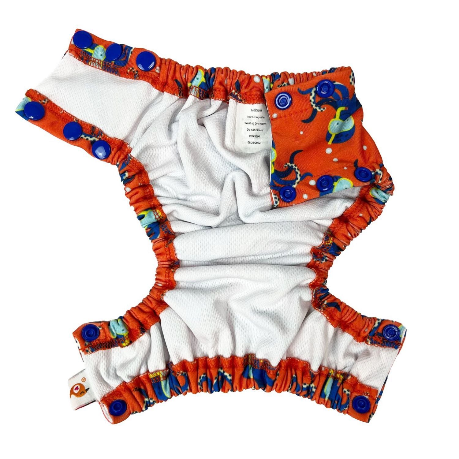 Smart Bottoms Lil Swimmers Swim Nappy - Large 30-50lbs-Swim Nappy-Smart Bottoms-Aqua Floral-The Nappy Market
