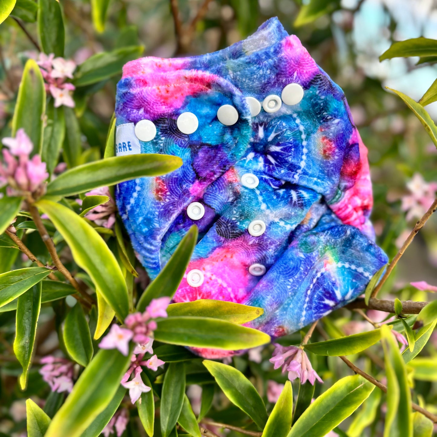 Baby Bare Snap in Pocket Nappy MINKY SHELL-Snap in with Pocket-Baby Bare-Butterfly Garden-The Nappy Market