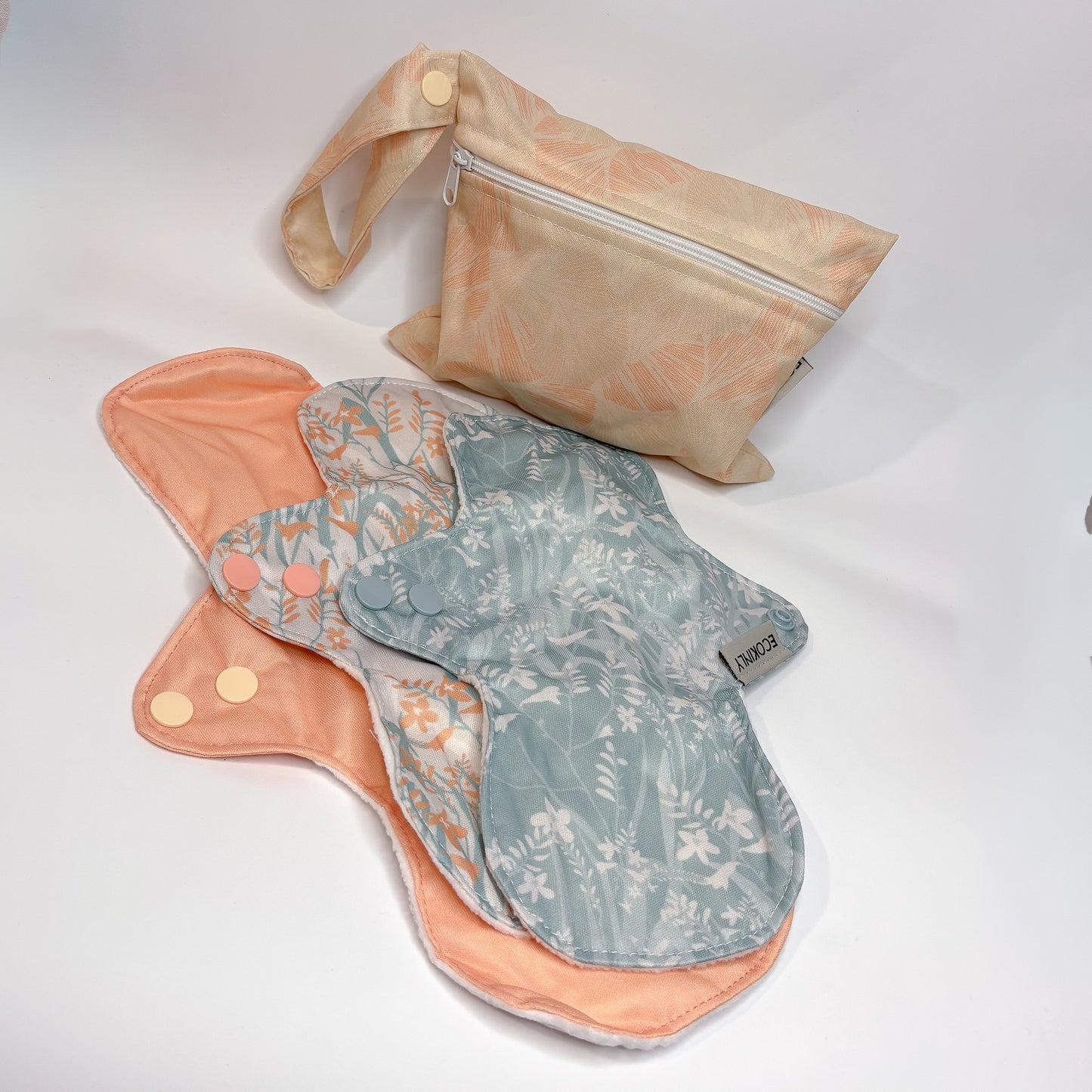 Reusable Period Pad Starter Kit - with a donation to Period Poverty-Cloth Sanitary Pads-Ecokinly-Wildflower Dawn-The Nappy Market