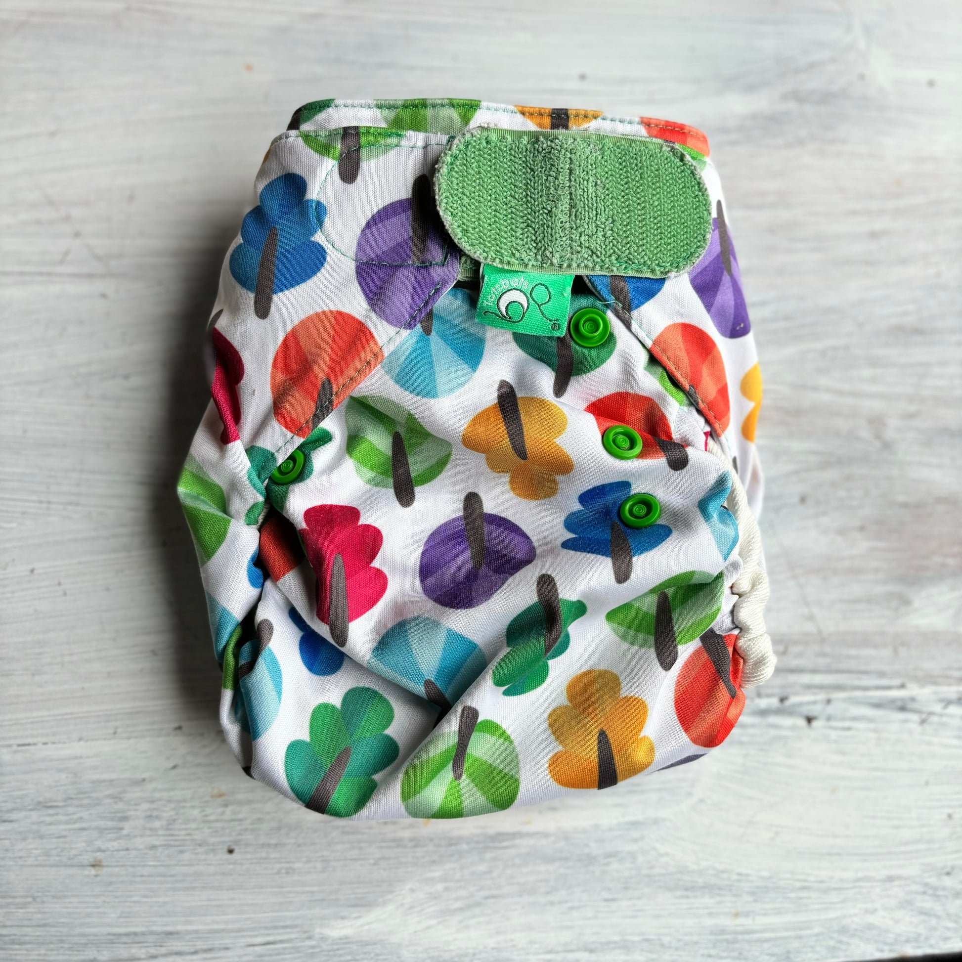 Tots Bots Easyfit All in One Nappy-All In One Nappy-Tots Bots-Trees-The Nappy Market