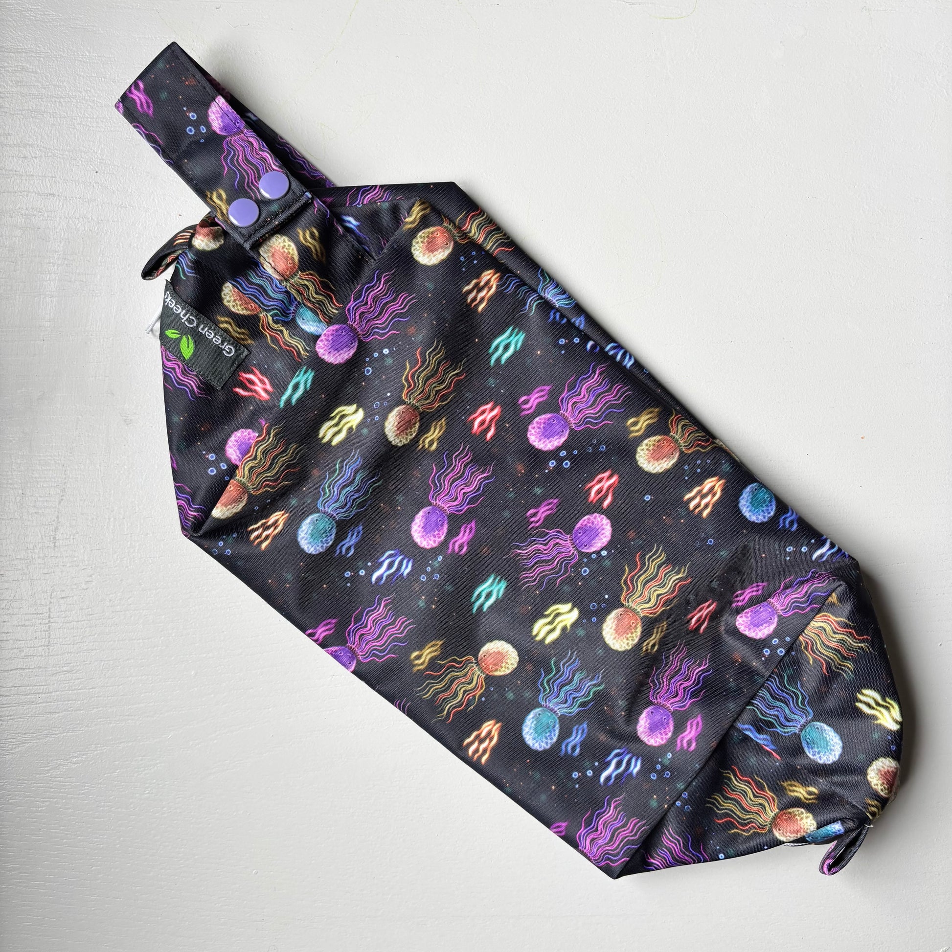 Green Cheeks Large Nappy Wet Bag Pod-Wet Bag-Green Cheeks-Squiddling Around-The Nappy Market