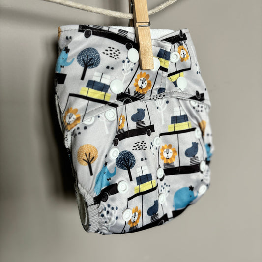 Hippybottomus Stay Dry Bamboo-Pocket Nappy-Hipybottomus-Lions-The Nappy Market