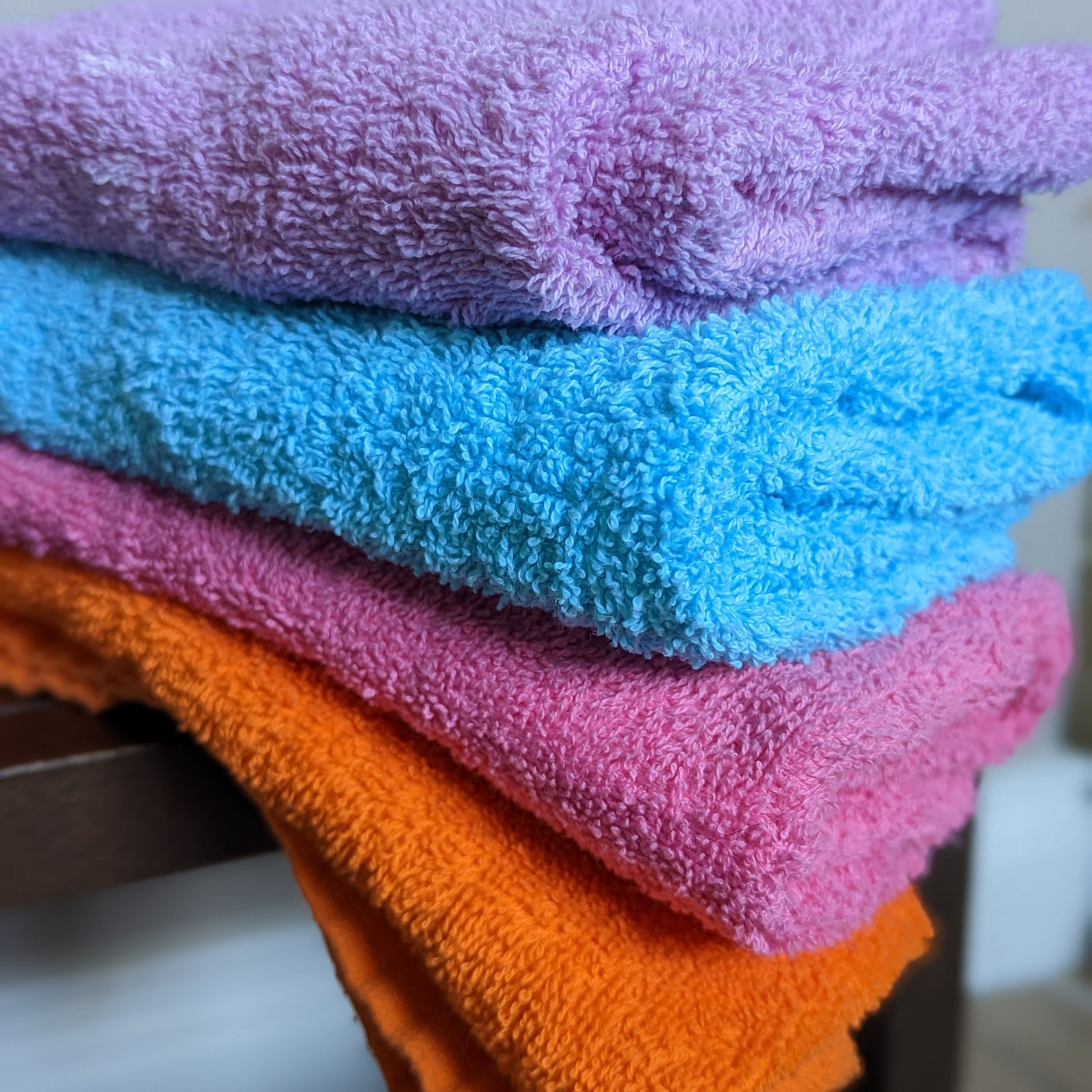 Bright Bots 4 Pack Cotton Coloured Terry Squares-Flat Nappy-Bright Bots-The Nappy Market