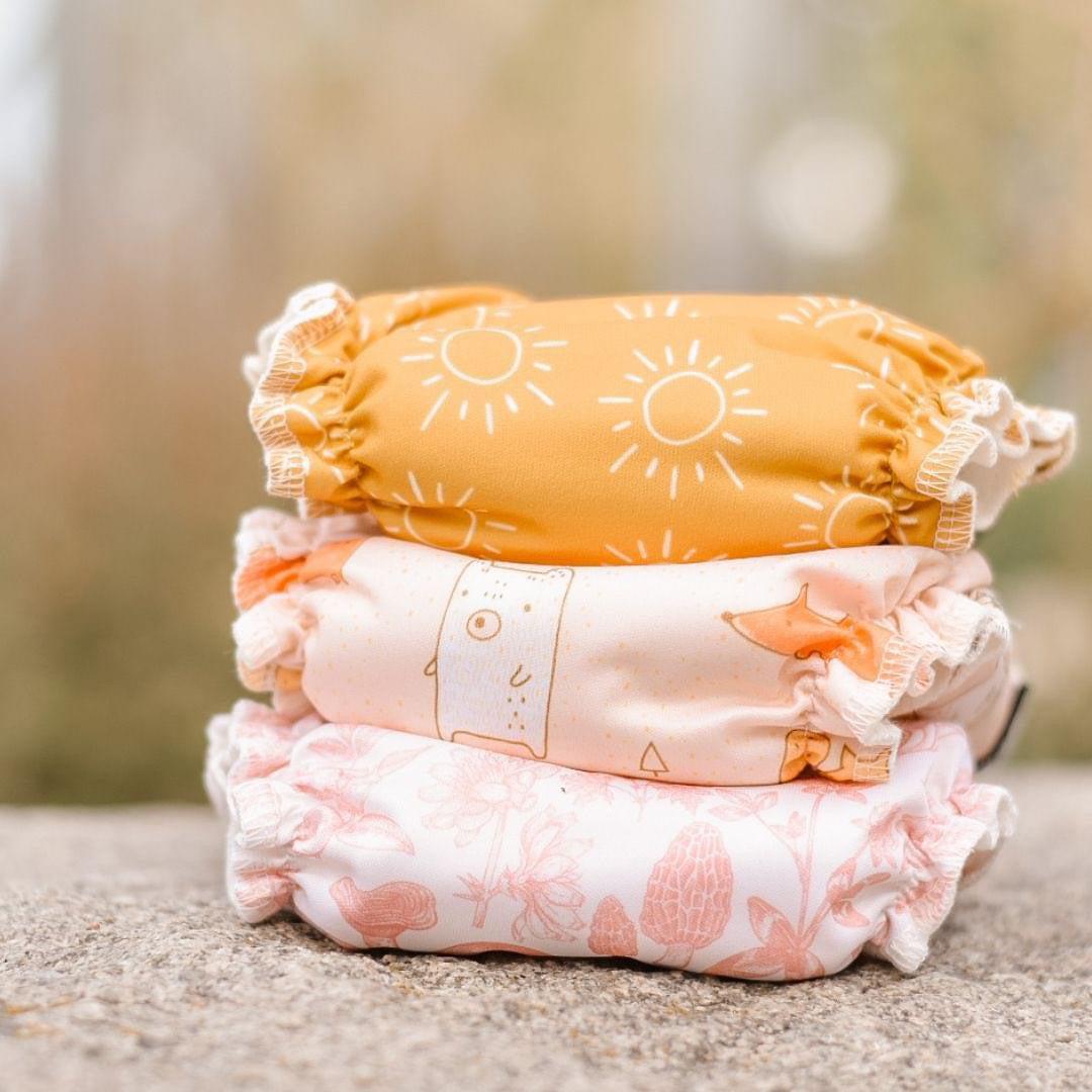 Eco Mini Newborn All in One Natural Cloth Nappy-All In One Nappy-Eco Mini-Eternal Sunshine-The Nappy Market