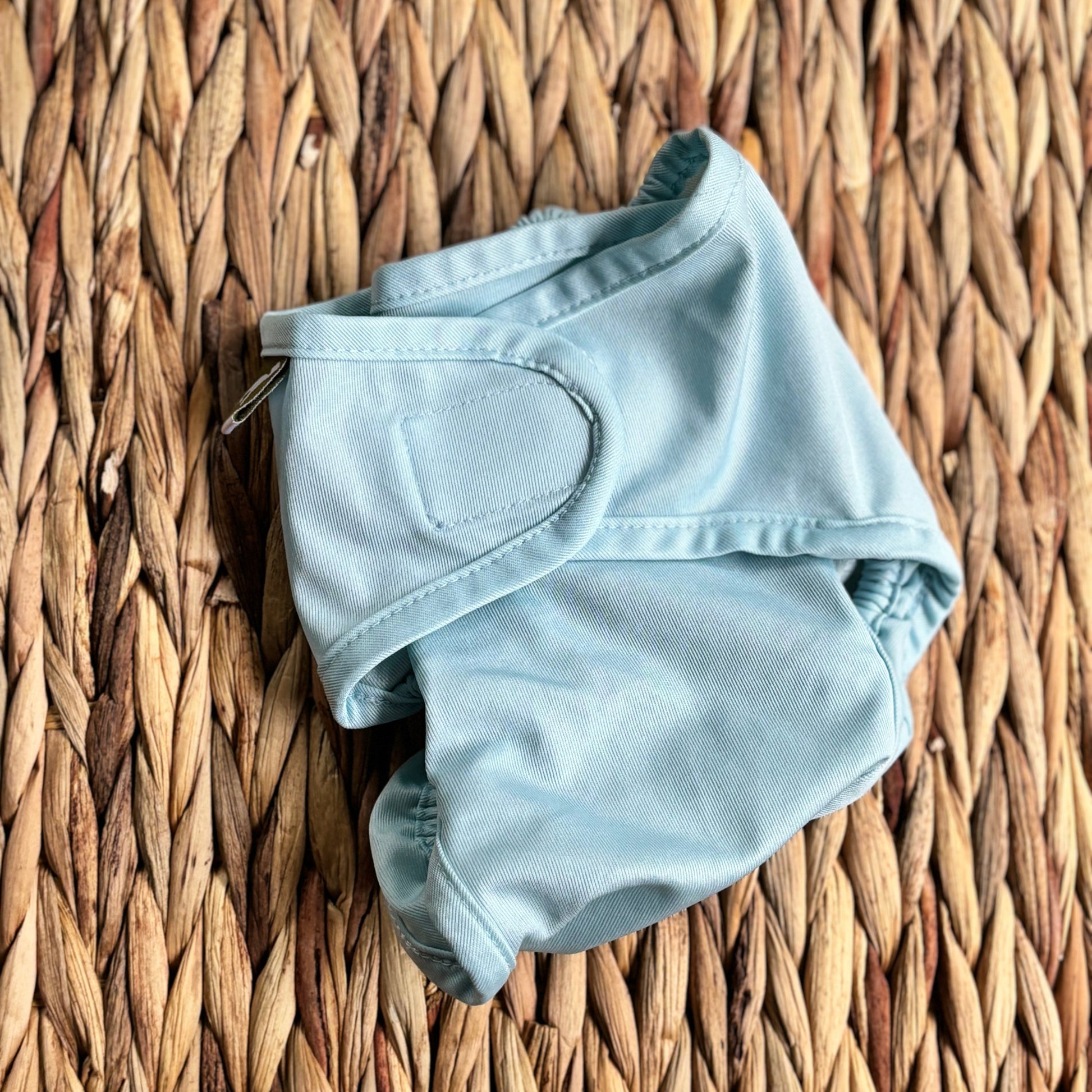 Little Lamb Nappy Wrap Size 1-Wrap-Little Lamb-Duck Egg-The Nappy Market