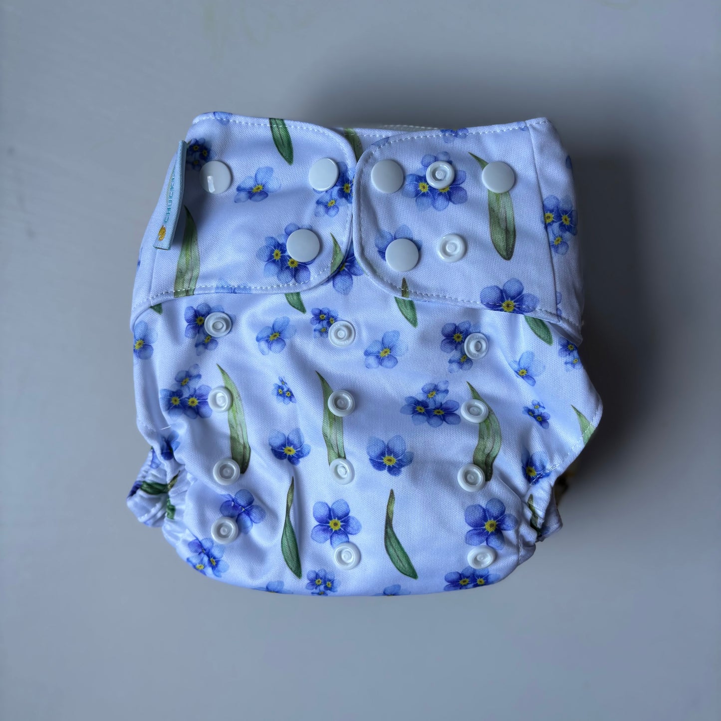 Chuckles Prima 2.0 Snap in Two Cloth Nappy-All in Two Nappy-Chuckles-Luscious Leaves-The Nappy Market
