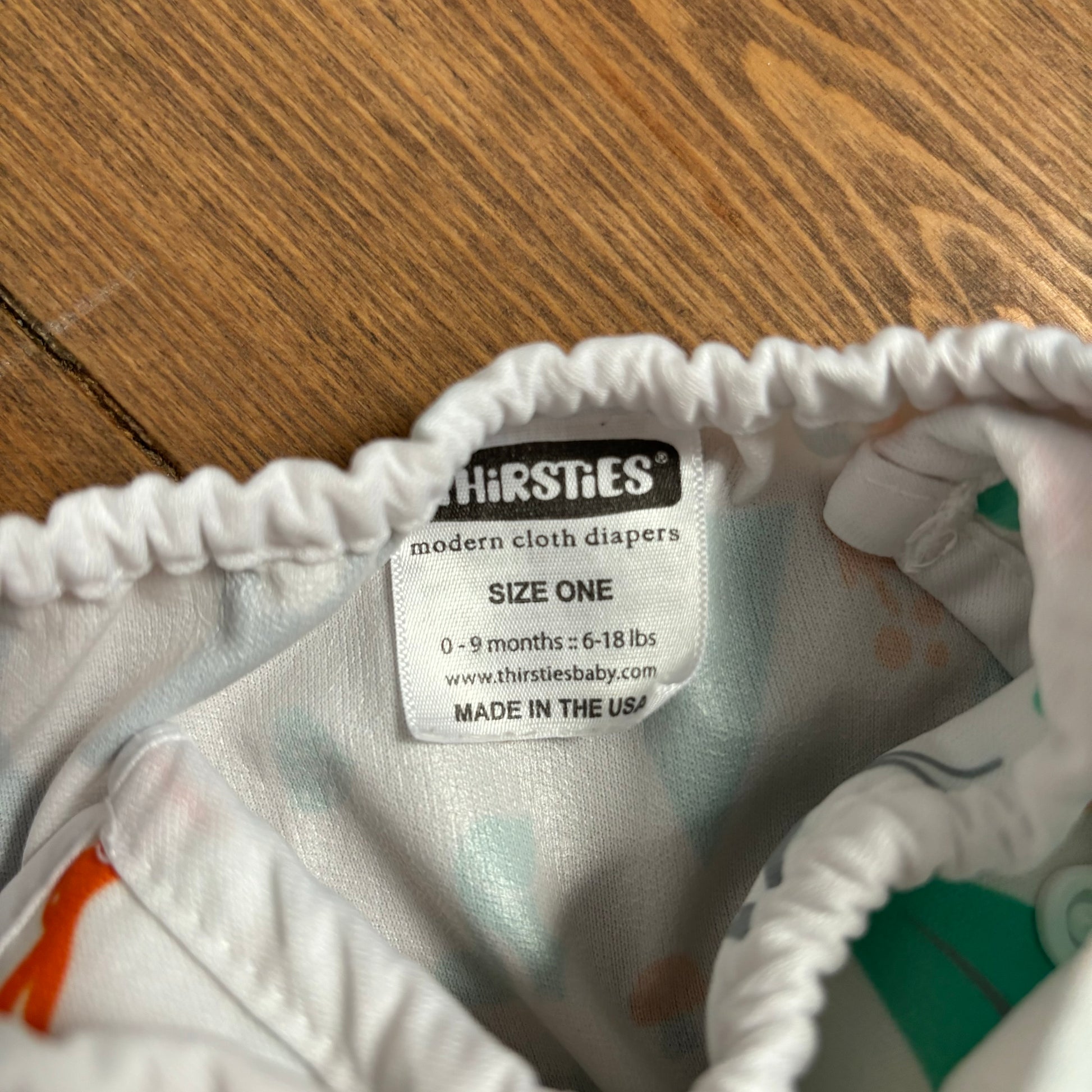 Thirsties Duo Wrap Size 1 Snap Close-Wrap-Thirsties-Rainbow-The Nappy Market