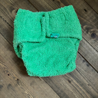 TotsBots Original Bamboozle Fitted Bamboo Nappy Size 2-Fitted Nappy-Tots Bots-Green-The Nappy Market