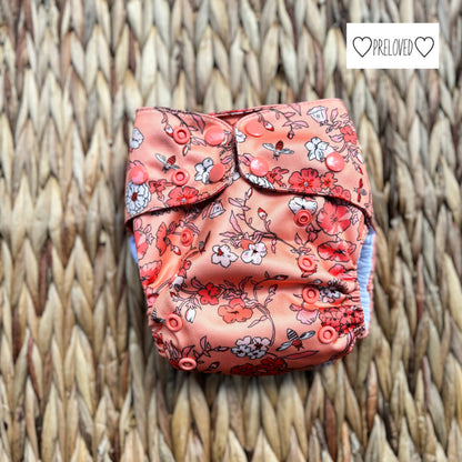 EcoNaps Snap in Pocket Nappy-Snap in with Pocket-EcoNaps-Vintage Blossom-The Nappy Market