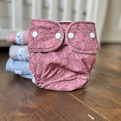 WeeCare Easy Nappy-All in Two Nappy-WeeCare-Bordeux-The Nappy Market