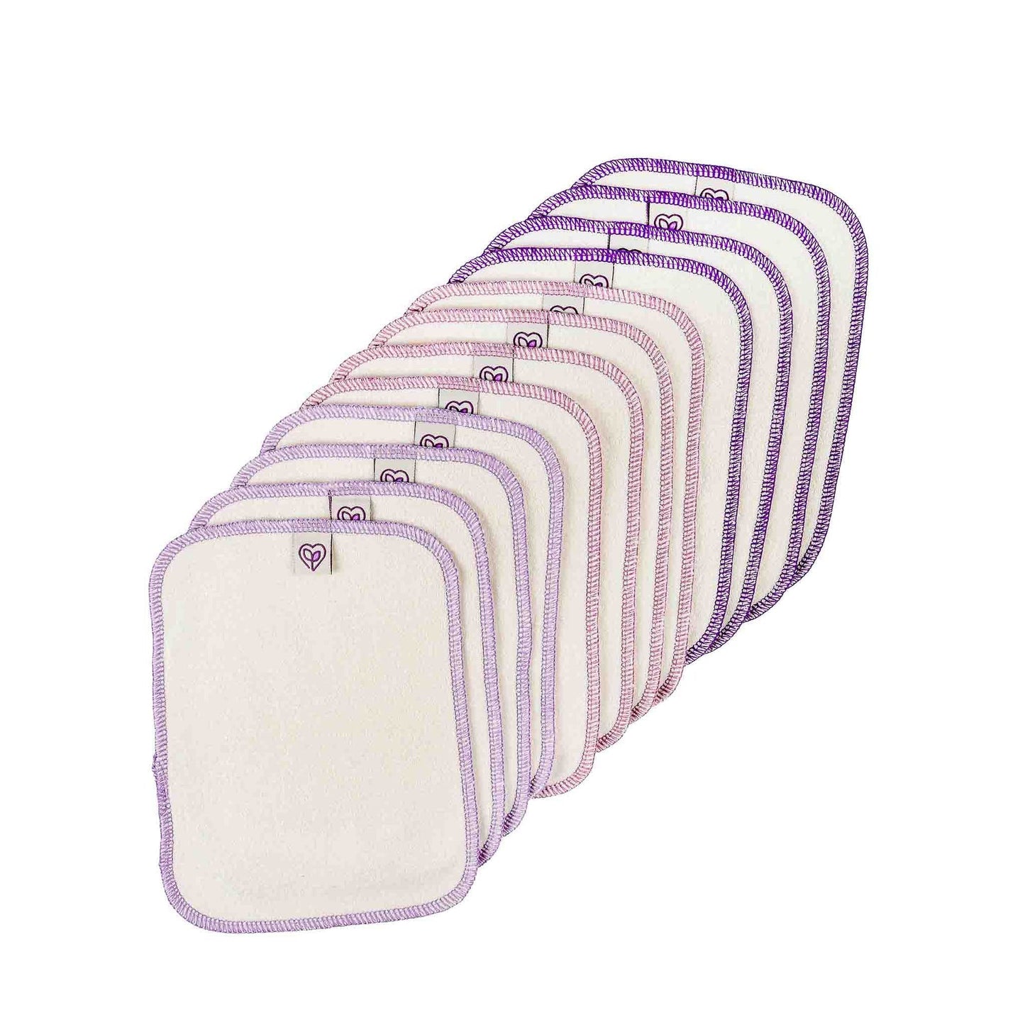 EcoKinly Reusables Wipes - 12 Pack-Accessories-Ecokinly-Lavender-The Nappy Market