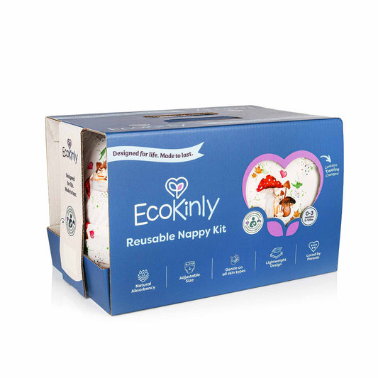 EcoKinly Nappy Starter Kit Newborn 0-3 months-Bundle-Ecokinly-Homegrown-1-2 Days (1 Kit)-The Nappy Market