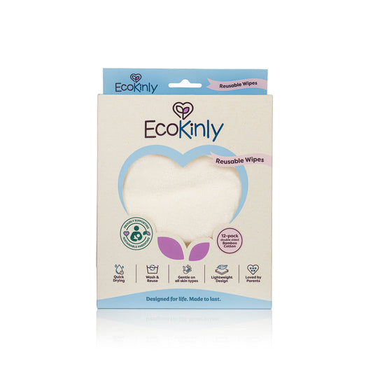 EcoKinly Reusables Wipes - 12 Pack-Accessories-Ecokinly-Sea-The Nappy Market