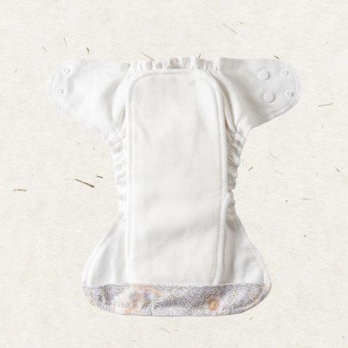 Eco Mini Newborn All in One Natural Cloth Nappy-All In One Nappy-Eco Mini-Eternal Sunshine-The Nappy Market