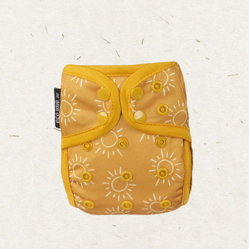 Eco Mini Newborn Cloth Nappy Covers-Wrap-Eco Mini-Eternal Sunshine-The Nappy Market