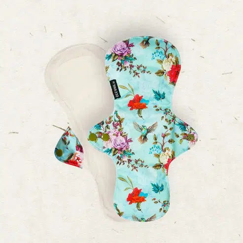 Eco Mini Bamboo Contour Cloth Pad - Heavy / Night-Cloth Sanitary Pads-Eco Mini-Secret Garden-The Nappy Market