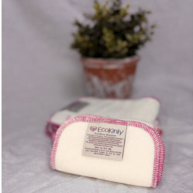 EcoKinly Bamboo Nappy Booster 4 Pack-Inserts-Ecokinly-The Nappy Market