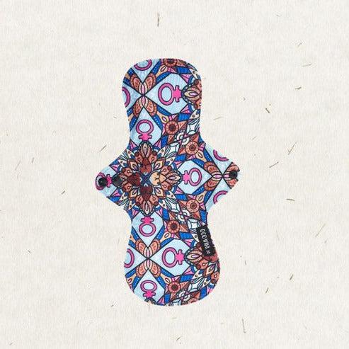 Eco Mini Bamboo Contour Cloth Pad Medium - Heavy-Cloth Sanitary Pads-Eco Mini-Boob Mandala-The Nappy Market