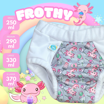 Super Undies Brain Training Bed Wetting Pants-Pull Up Nappy-Super Undies-Size 1 / Small-Frothy-The Nappy Market