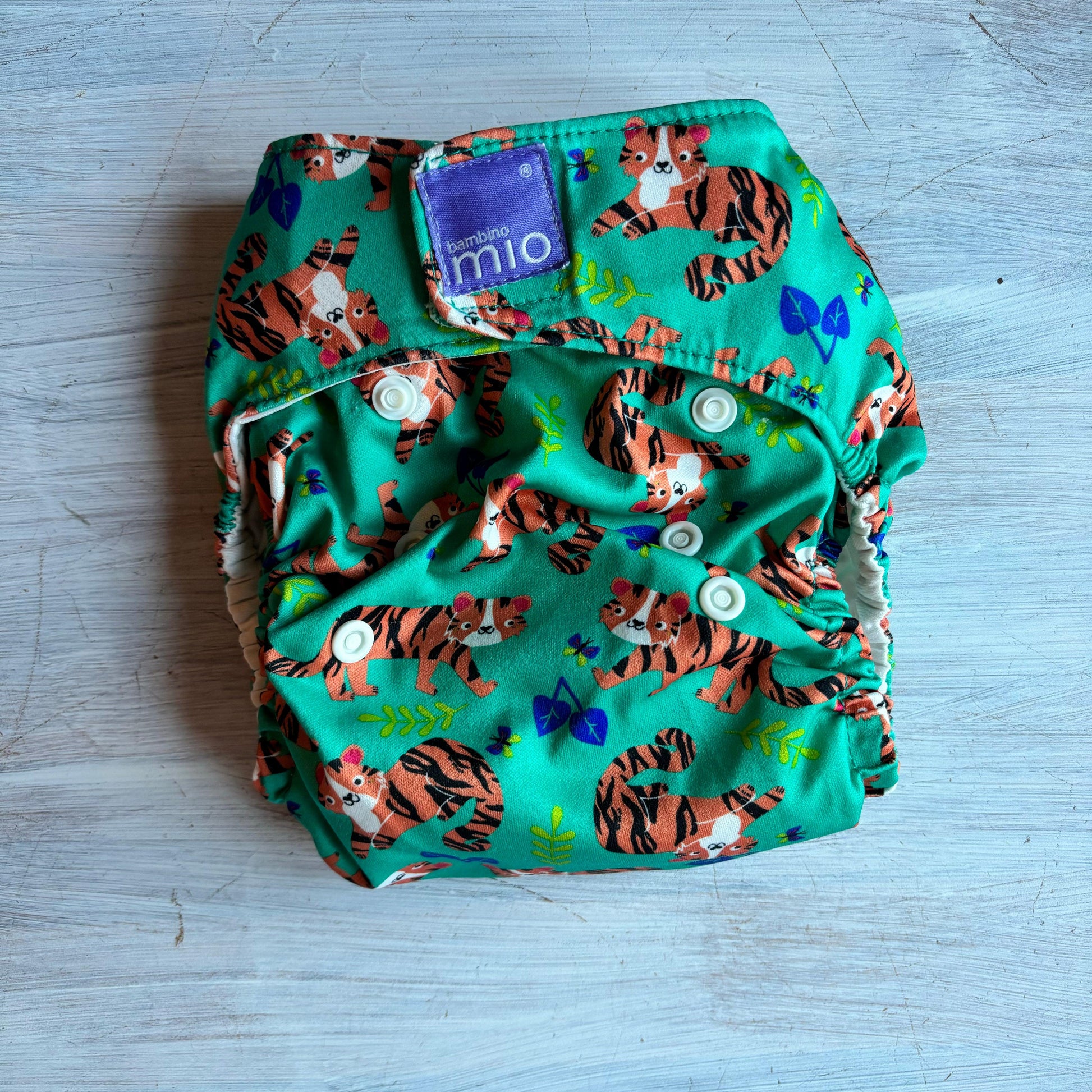 Bambino Mio Solo All in One Nappy-All In One Nappy-Bambio Mio-Blue Zebra-The Nappy Market