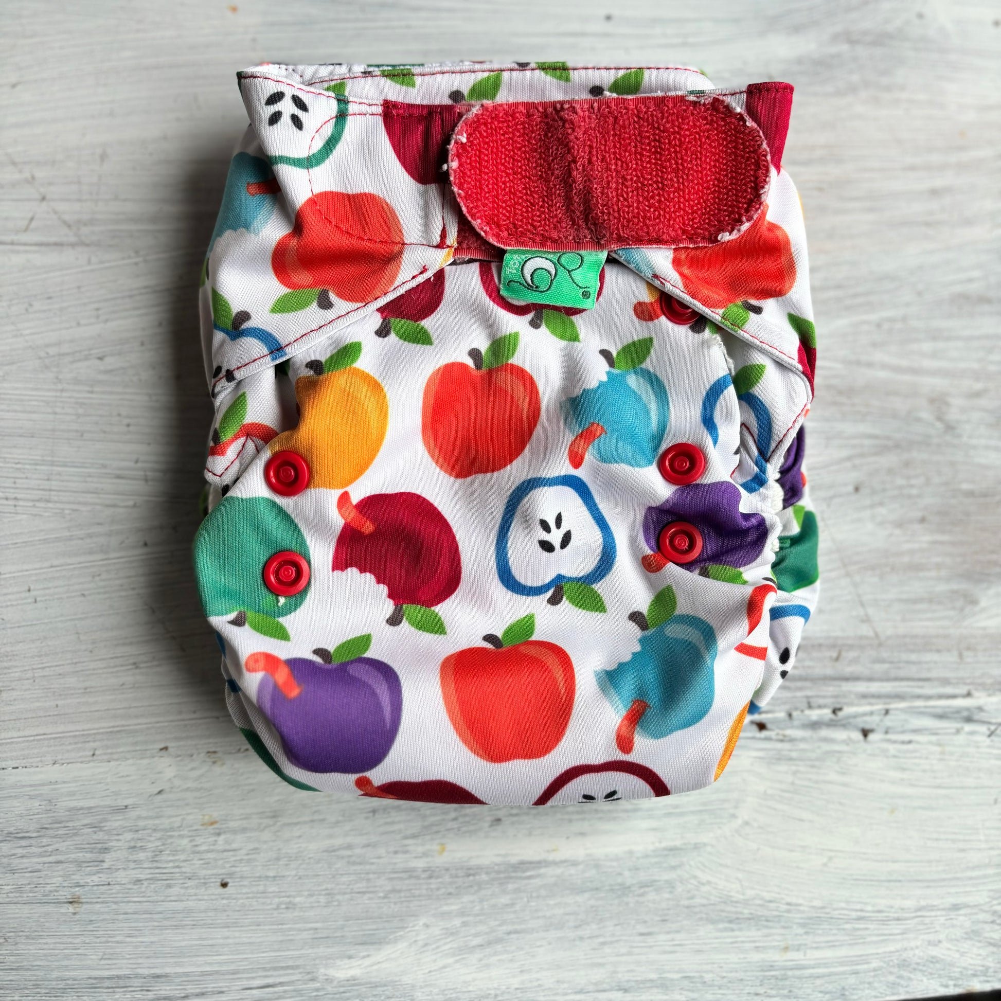 Tots Bots Easyfit All in One Nappy-All In One Nappy-Tots Bots-Apple-The Nappy Market