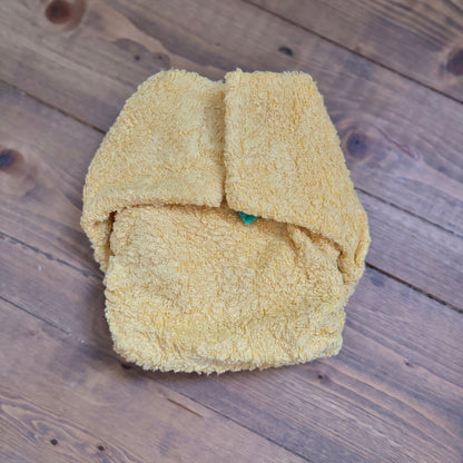 TotsBots Original Bamboozle Fitted Bamboo Nappy Size 2-Fitted Nappy-Tots Bots-Yellow-The Nappy Market