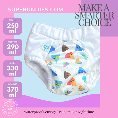 Super Undies Brain Training Bed Wetting Pants-Pull Up Nappy-Super Undies-Size 1 / Small-Unicorn Drops-The Nappy Market