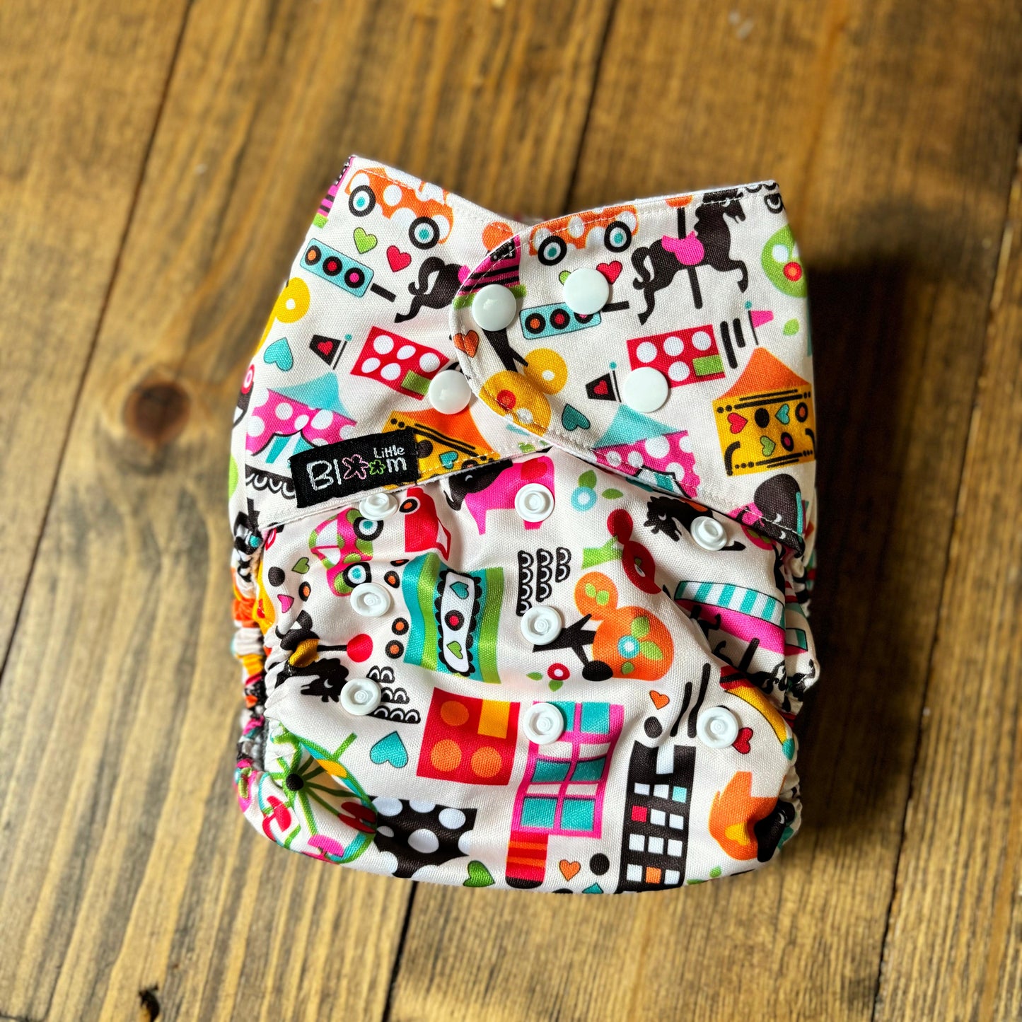 Littles & Bloomz BTP Pocket Nappy-Pocket Nappy-Littles & Bloomz-Carnival-The Nappy Market