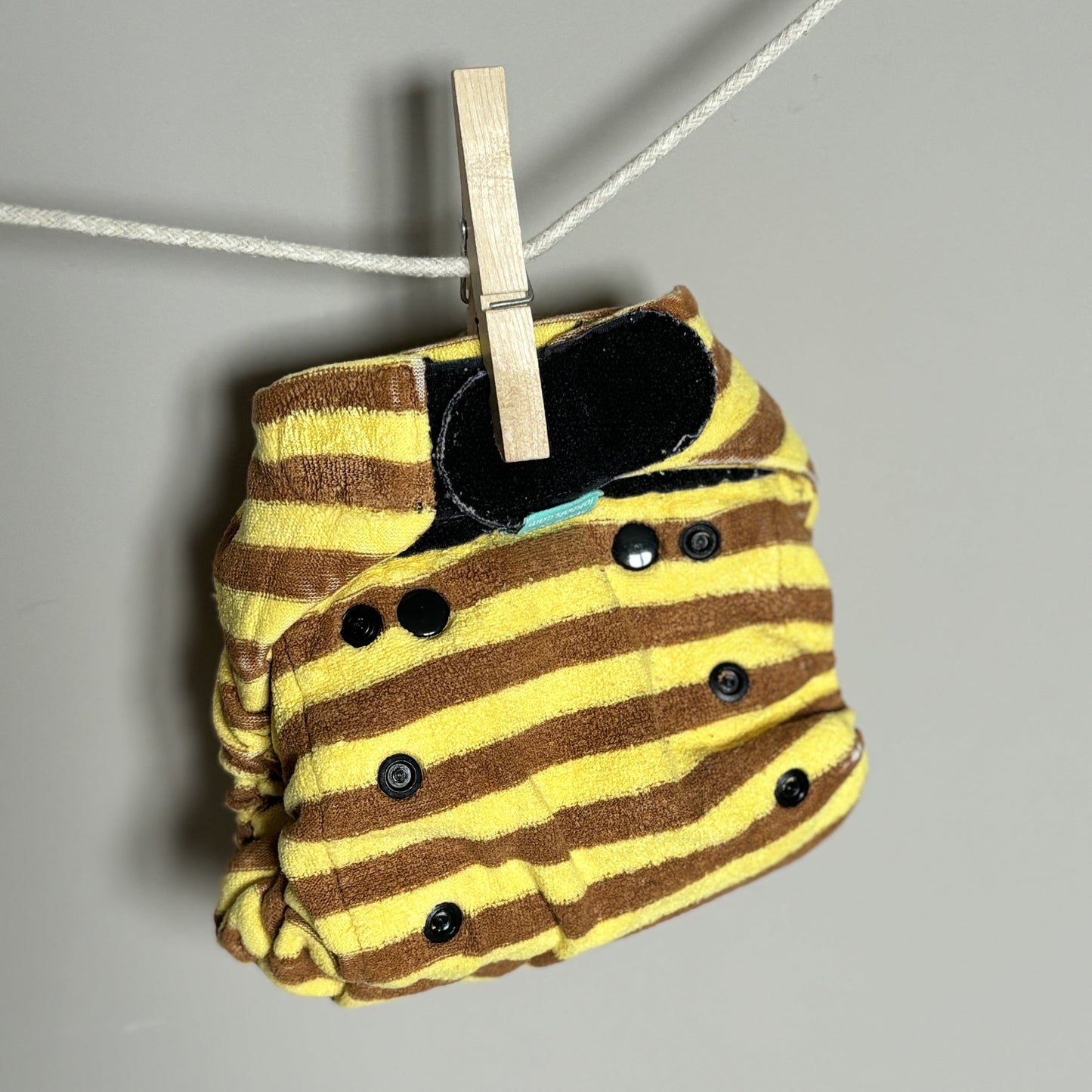 TotsBots Bamboozle Fitted Bamboo Nappy Size 2-Fitted Nappy-Tots Bots-Stripe-The Nappy Market