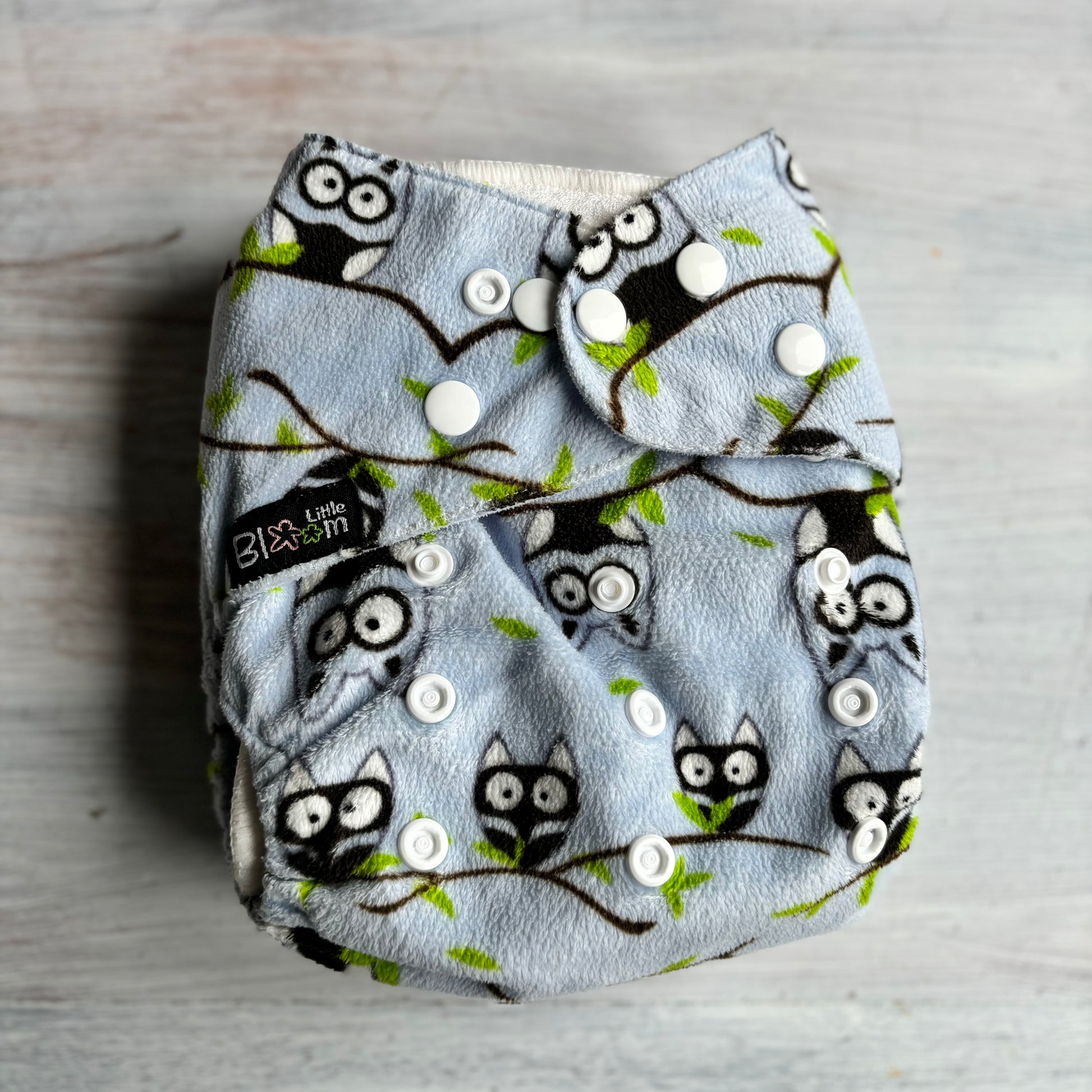 Littles & Bloomz BTP Pocket Nappy-Pocket Nappy-Littles & Bloomz-Bats (Minky)-The Nappy Market