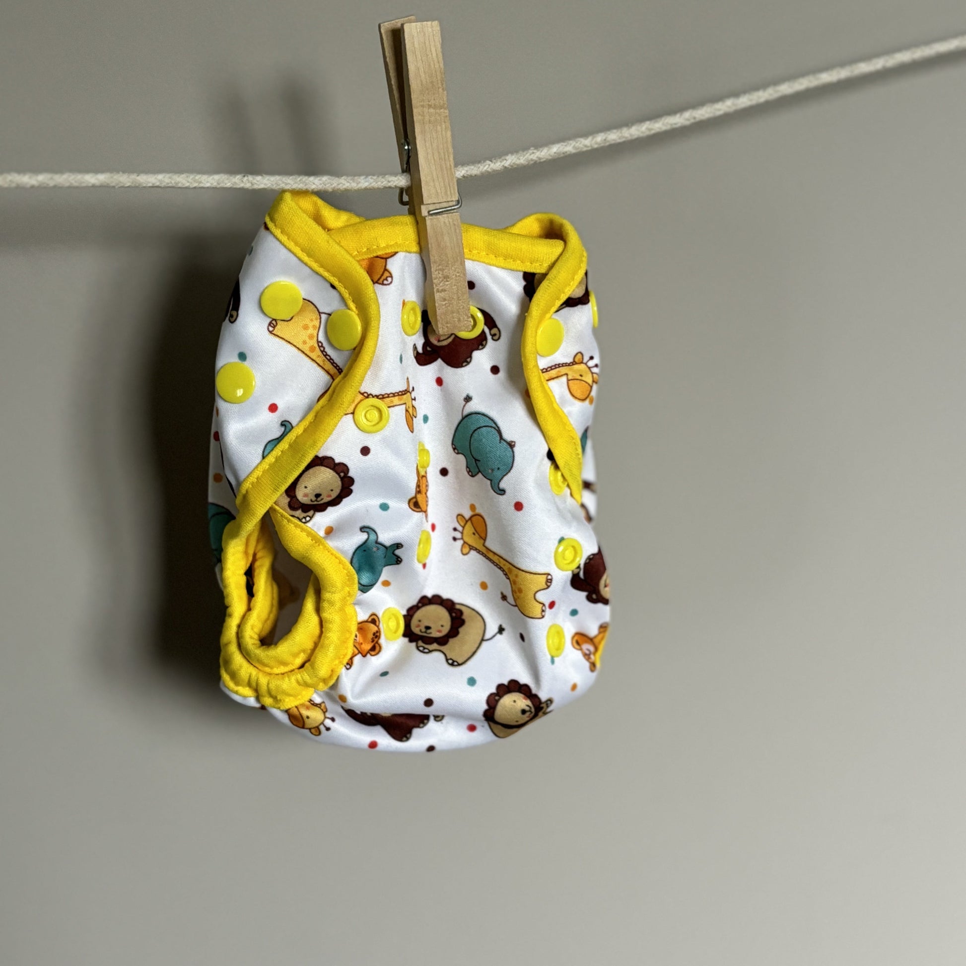 Happy Flute Newborn Nappy Wrap-Wrap-Happy Flute-Yellow-The Nappy Market