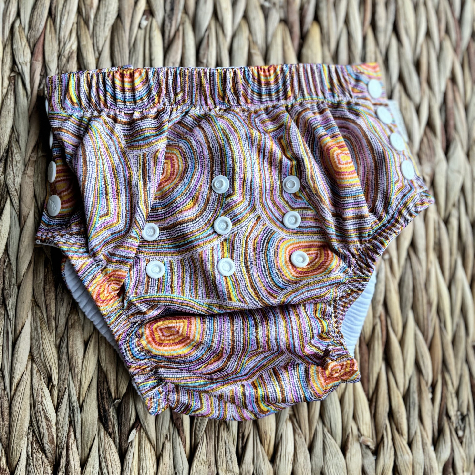 Bare & Boho One Size Reusable Swim Nappy 5-14 Kg-Swim Nappy-Bare & Boho-Botanical-The Nappy Market