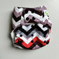 Sweet Pea All in One Bamboo Cotton Cloth Nappy-All In One Nappy-Sweet Pea-Purple Zig Zag-The Nappy Market