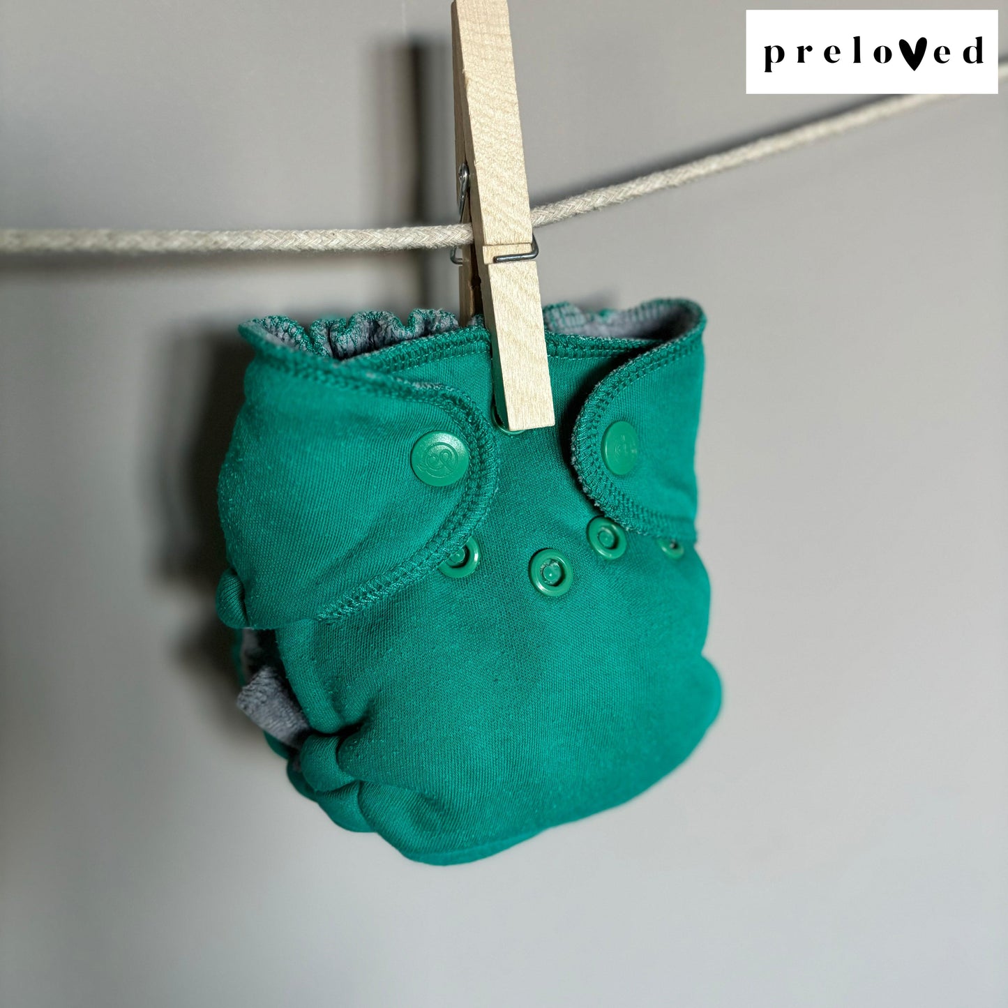 Rumparooz Ecoposh OBV Newborn Fitted Cloth Nappy PRELOVED-Fitted Nappy-Rumparooz-Atlantis-The Nappy Market