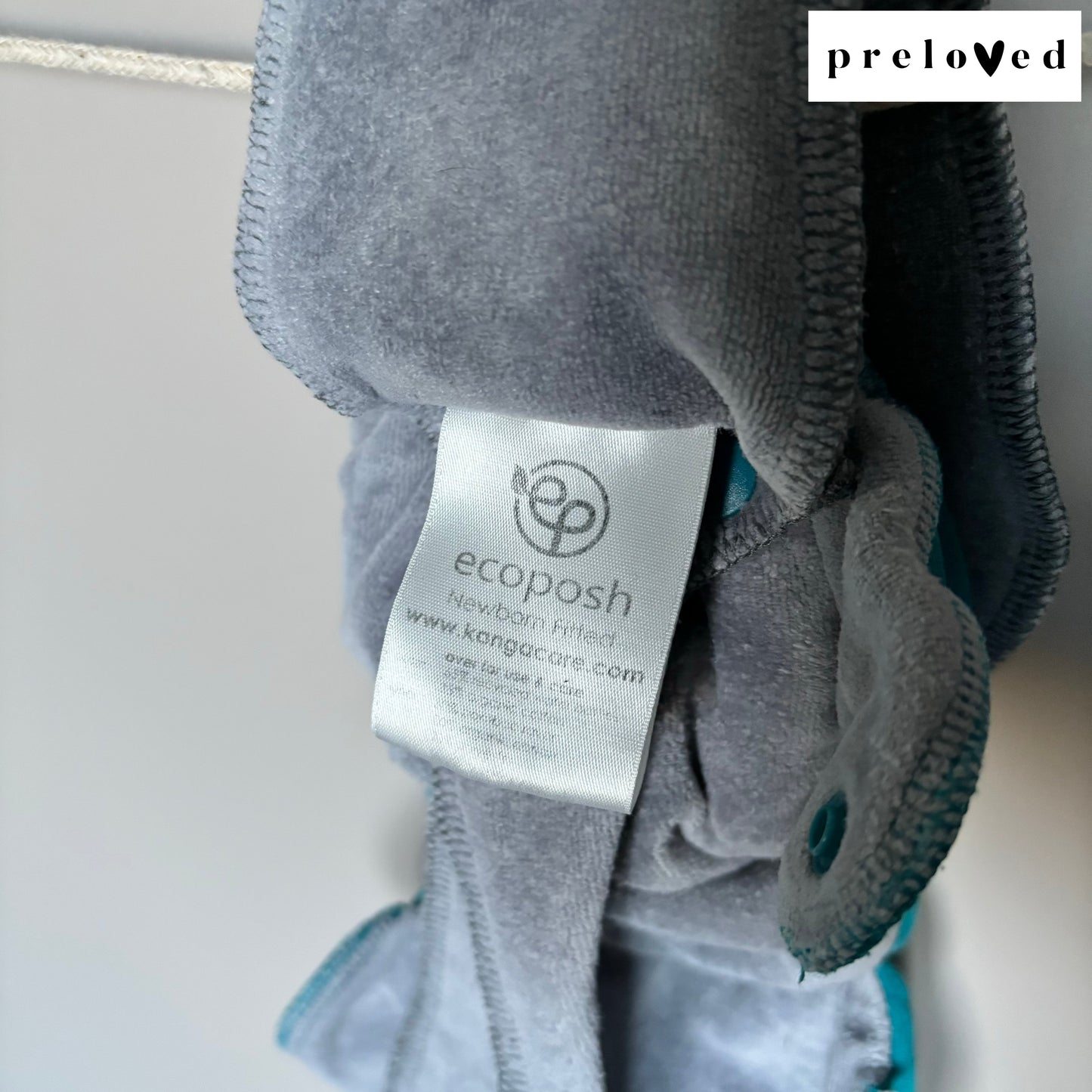 Rumparooz Ecoposh OBV Newborn Fitted Cloth Nappy PRELOVED-Fitted Nappy-Rumparooz-Atlantis-The Nappy Market