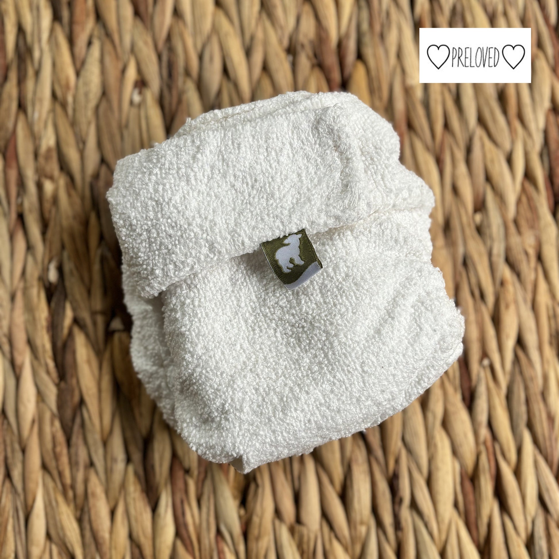 Little Lamb Bamboo Fitted Nappy - No Velcro-Fitted Nappy-Little Lamb-Size 1-The Nappy Market