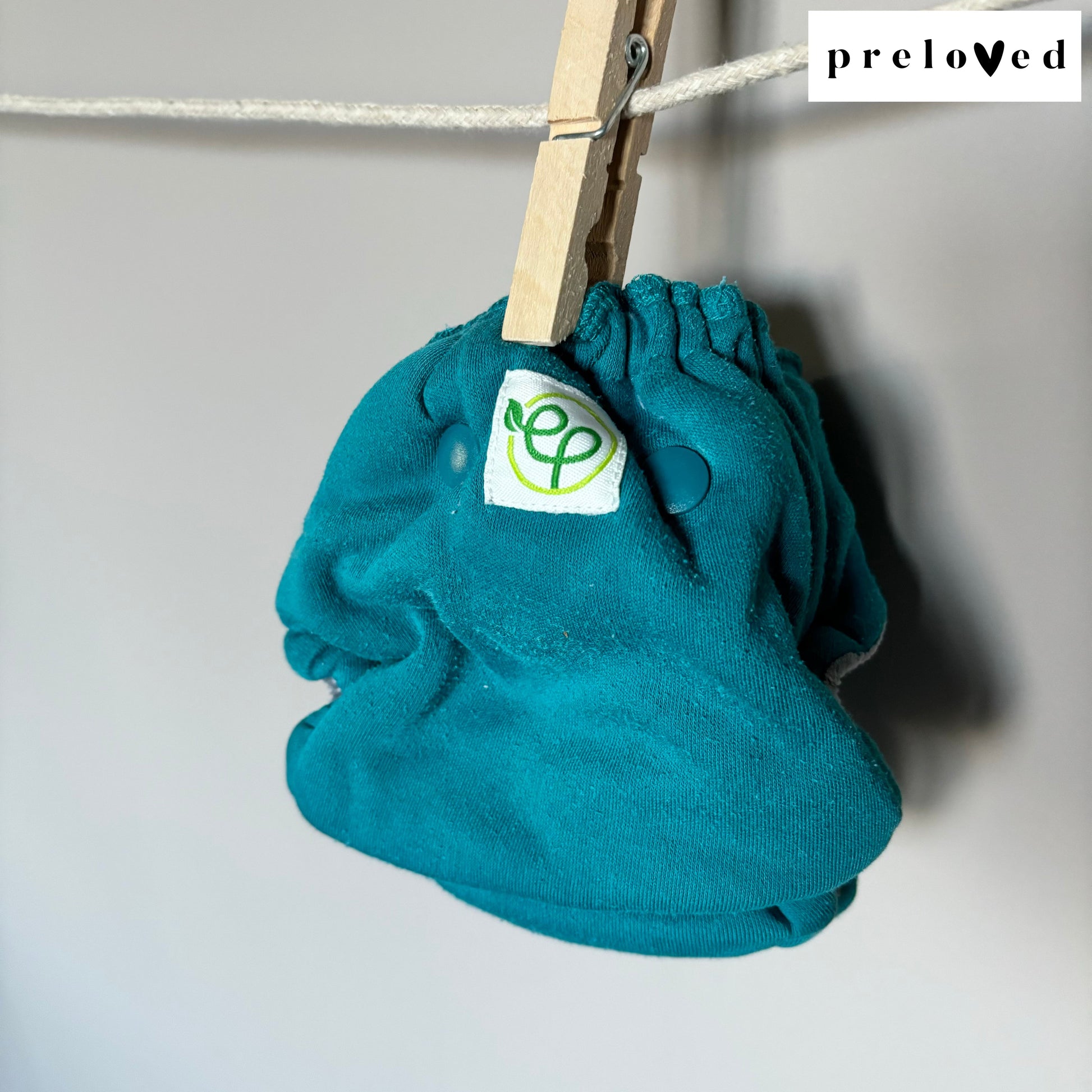 Rumparooz Ecoposh OBV Newborn Fitted Cloth Nappy PRELOVED-Fitted Nappy-Rumparooz-Atlantis-The Nappy Market