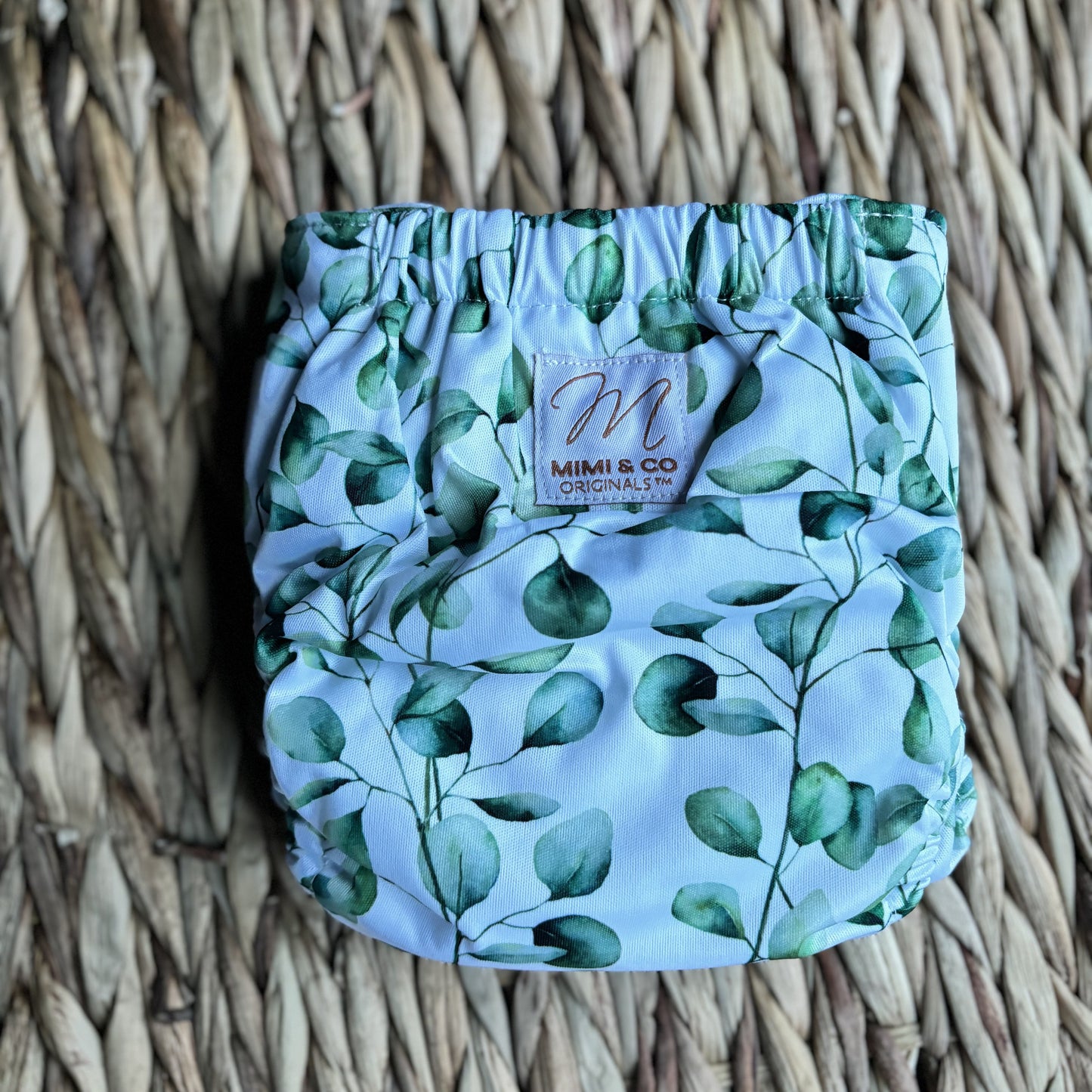 Mimi & Co Originals 1.0 Snap in Two Pocket Nappy-Snap in with Pocket-Mimi & Co-Eucalyptus (double gusset)-The Nappy Market