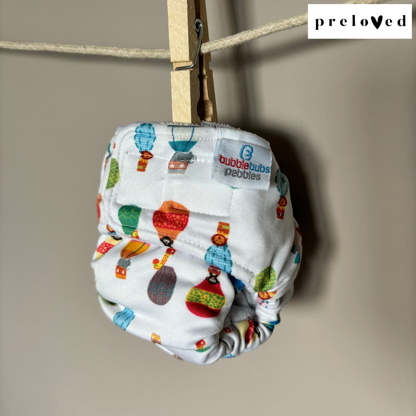 Bubblebubs Pebbles Newborn AIO Cloth Nappy PRELOVED-All In One Nappy-Bubblebubs-The Nappy Market