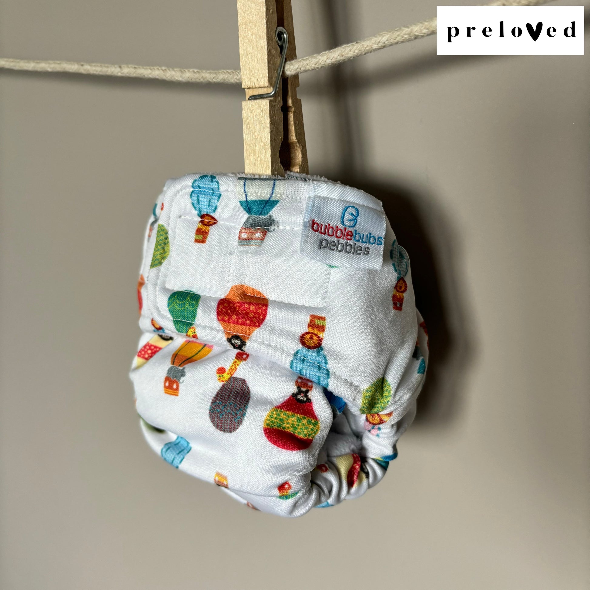 Bubblebubs Pebbles Newborn AIO Cloth Nappy PRELOVED-All In One Nappy-Bubblebubs-The Nappy Market