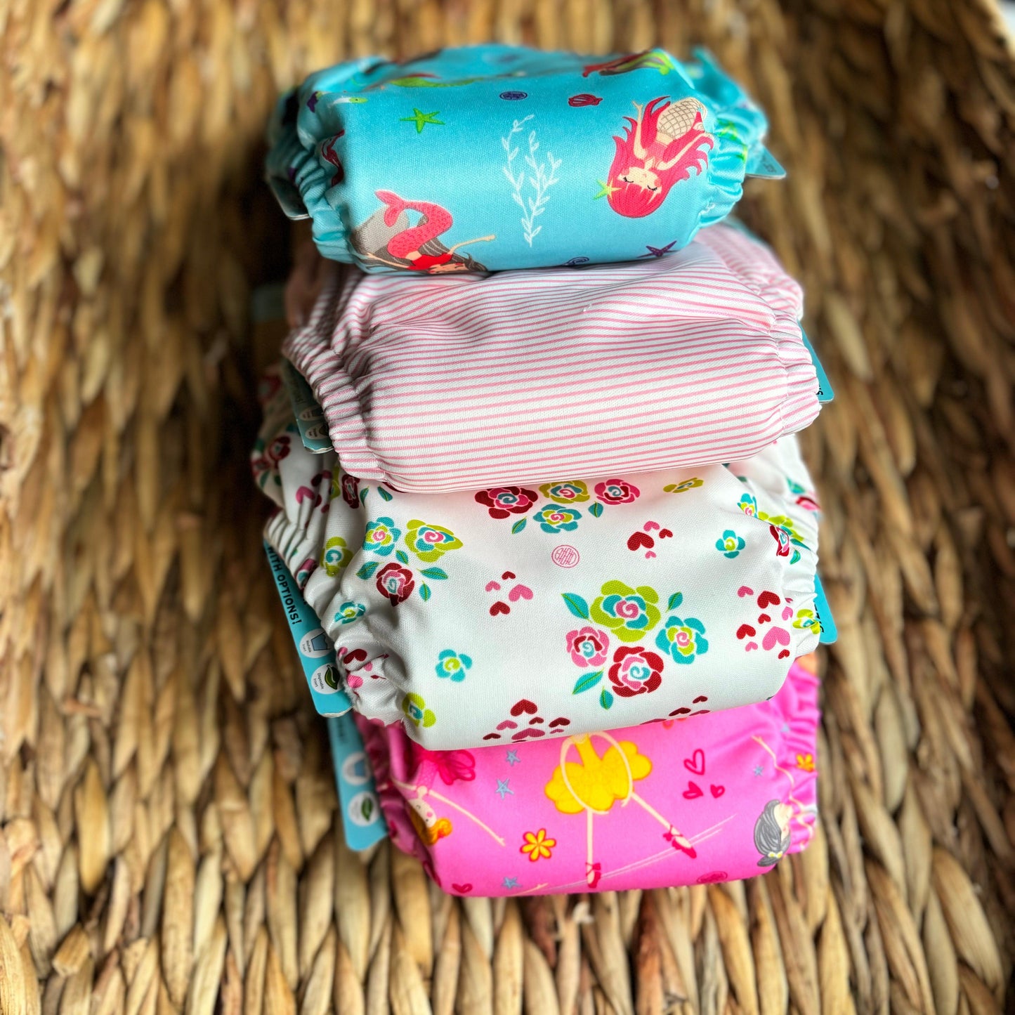 Charlie Banana - One Size Pocket Cloth Nappy CLEARANCE-Pocket Nappy-Charlie Banana-Ballerina Pink-The Nappy Market