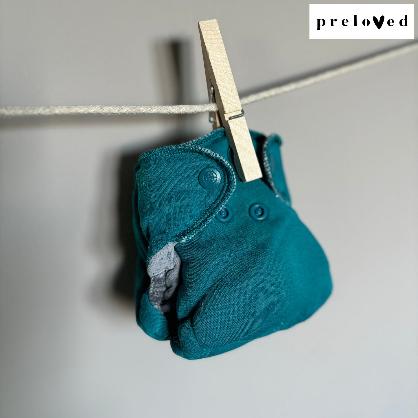 Rumparooz Ecoposh OBV Newborn Fitted Cloth Nappy PRELOVED-Fitted Nappy-Rumparooz-Caribbean-The Nappy Market