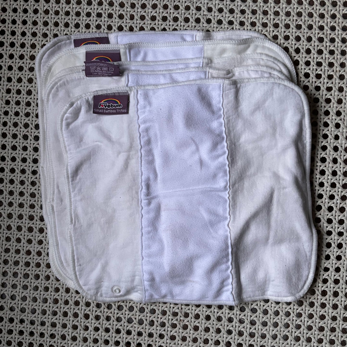 Little Lovebum Bamboo Trifold Small-Inserts-Little Love Bum-Small-The Nappy Market