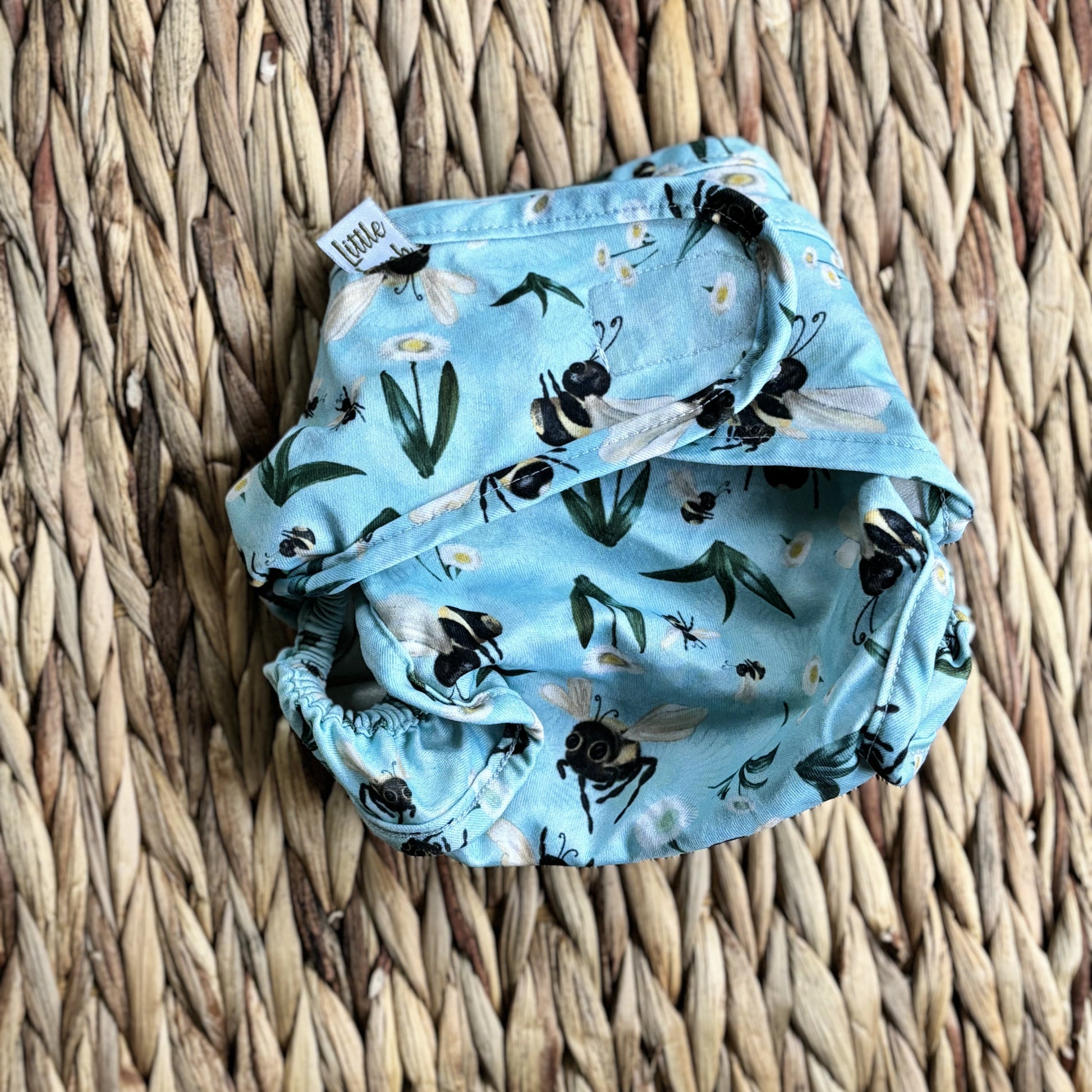 Little Lamb Nappy Wrap Size 2-Wrap-Little Lamb-Bumblebee-The Nappy Market
