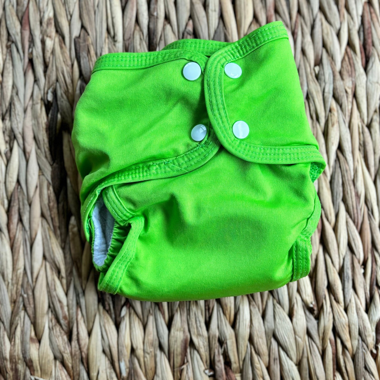 Little Lamb Sized Pocket Nappy Size 1-Pocket Nappy-Little Lamb-Green Apple-The Nappy Market