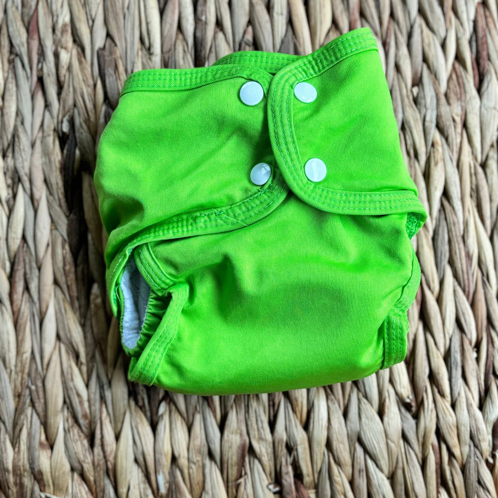 Little Lamb Sized Pocket Nappy Size 1-Pocket Nappy-Little Lamb-Green Apple-The Nappy Market