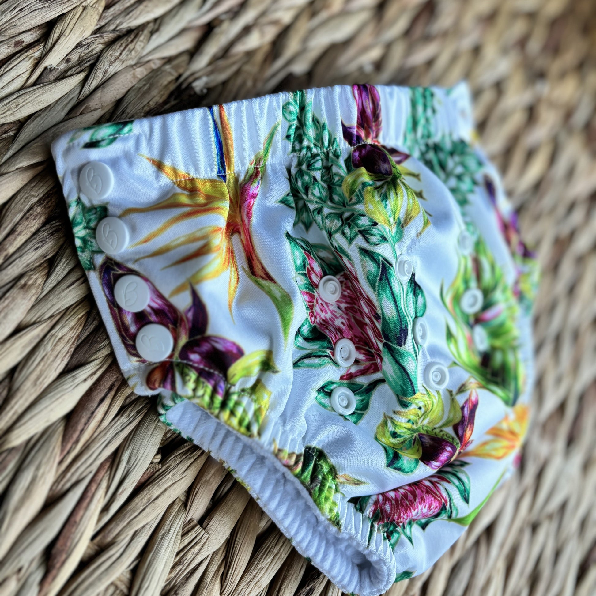 Bare & Boho One Size Reusable Swim Nappy 5-14 Kg-Swim Nappy-Bare & Boho-Botanical-The Nappy Market