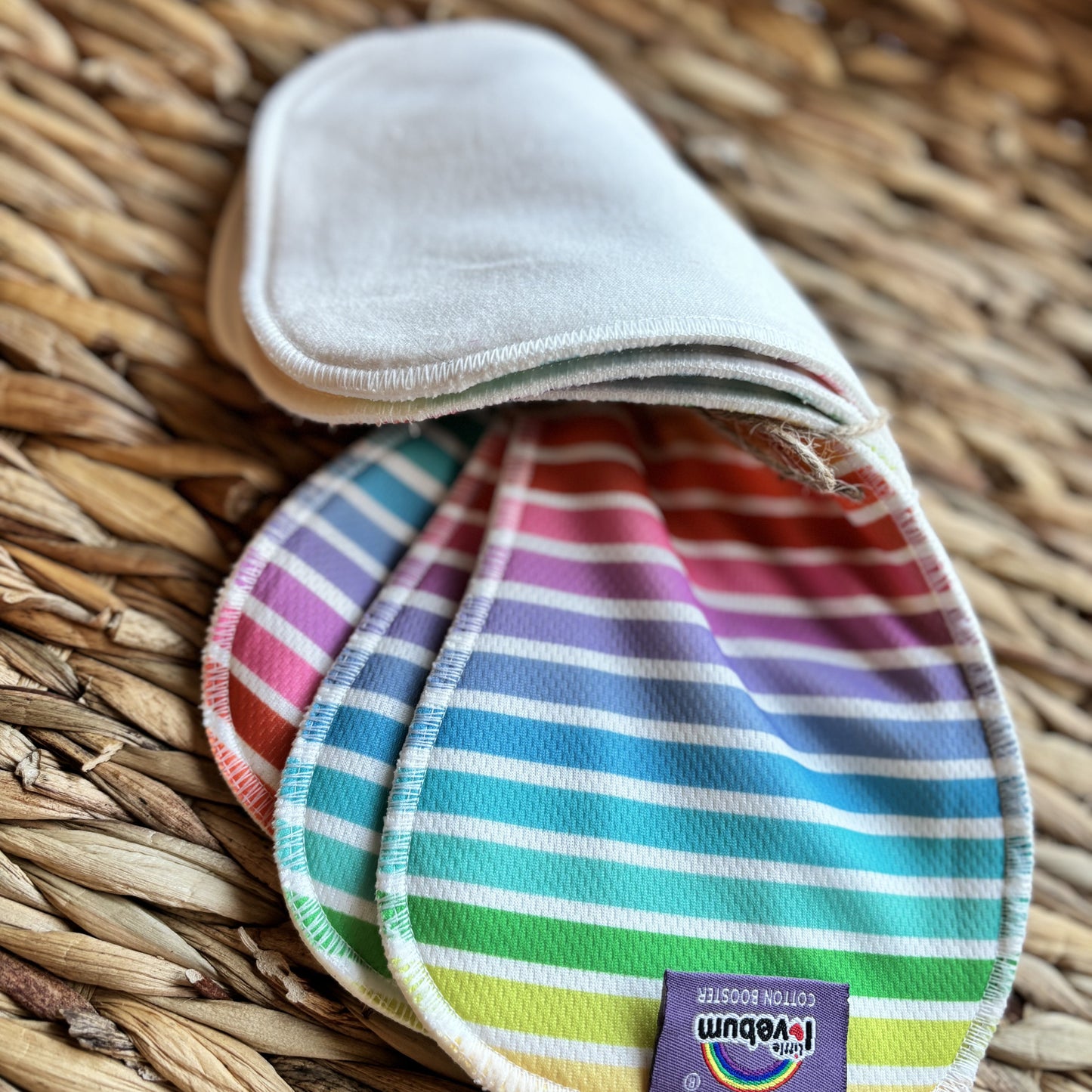 LIttle Lovebum Organic Cotton Stay Dry Liner Boosters - 3 pack-Accessories-Little Love Bum-The Nappy Market