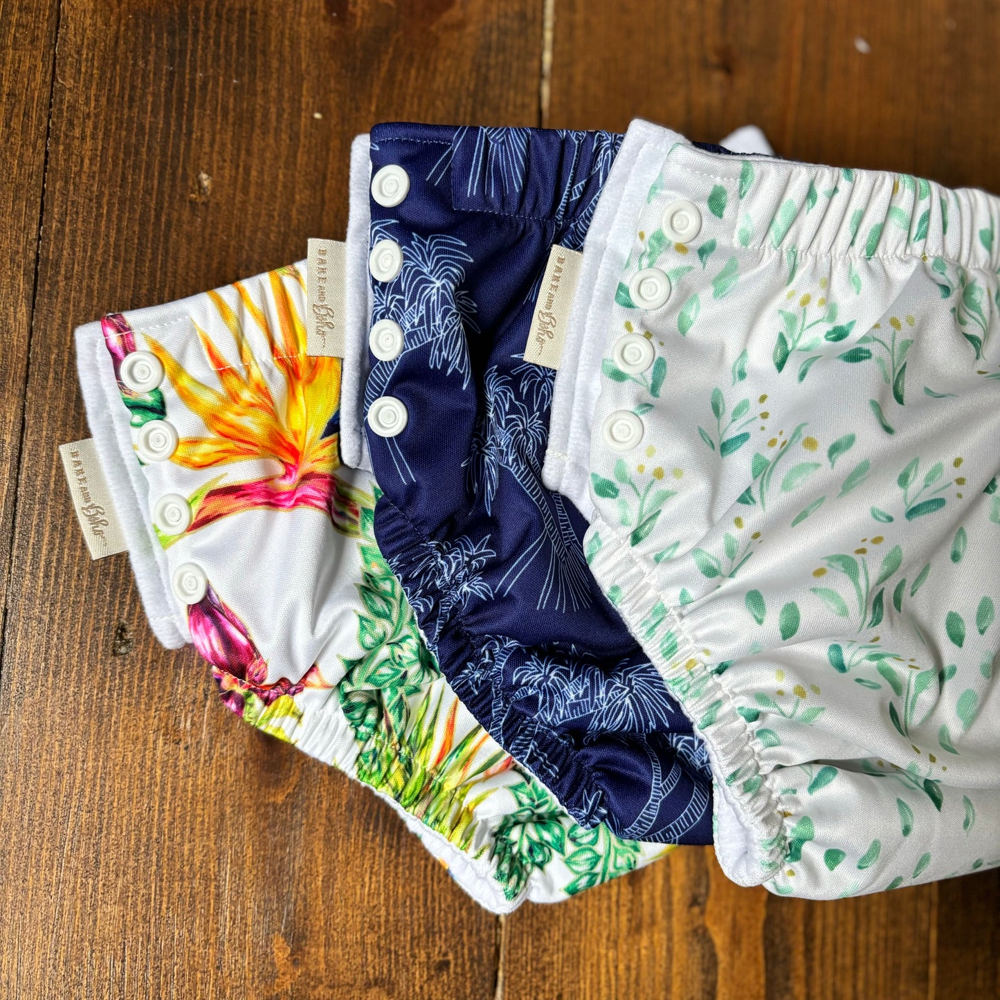 Bare & Boho One Size Reusable Swim Nappy 5-14 Kg-Swim Nappy-Bare & Boho-Botanical-The Nappy Market