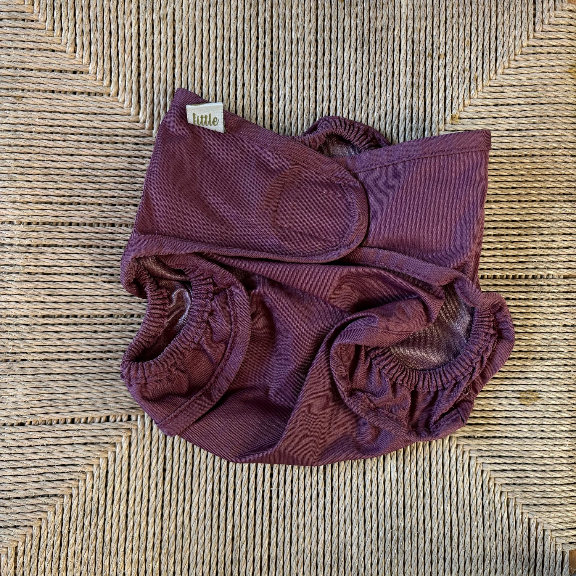 Little Lamb Nappy Wrap Size 2-Wrap-Little Lamb-Aubergine-The Nappy Market